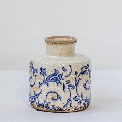 Floral Ceramic Vase, Small