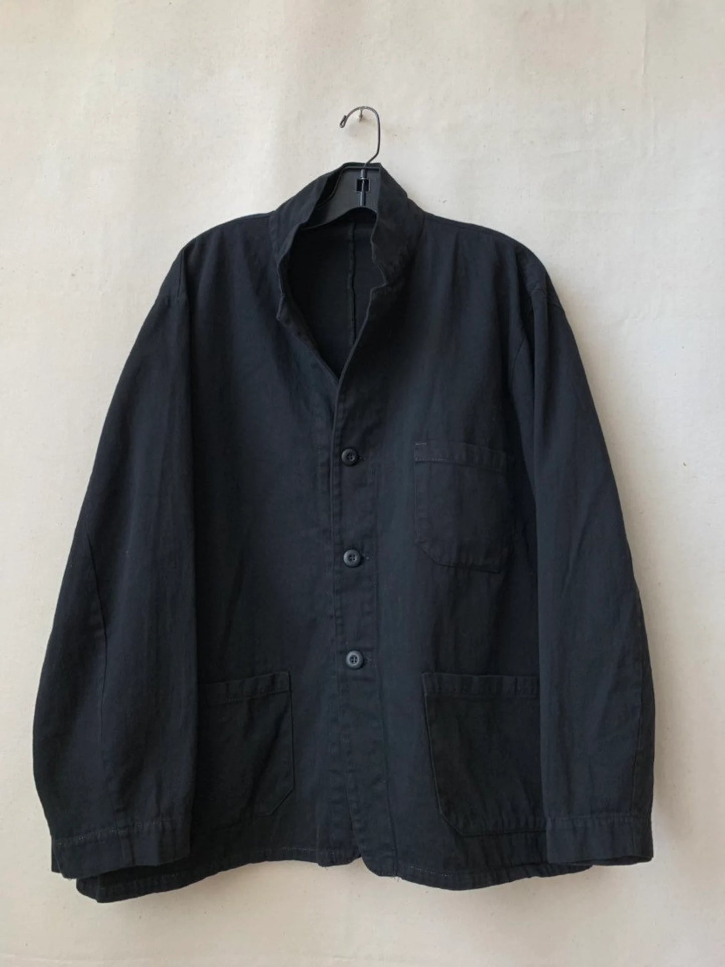 Vintage Overdye Black Blazer Chore Coat