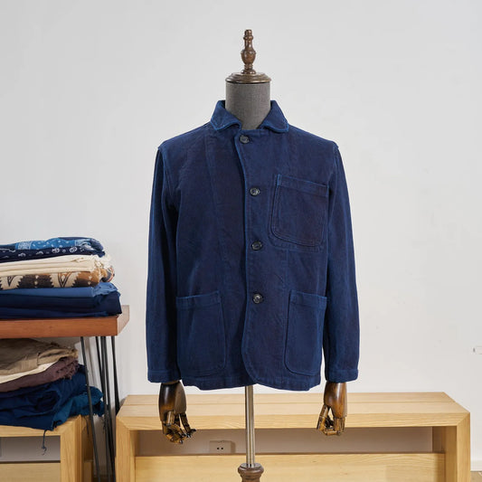 Vintage Indigo Kendo Sashiko Chore Jacket