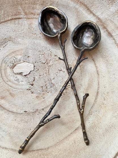 Michael Michaud Walnut Spoons, Set of 2