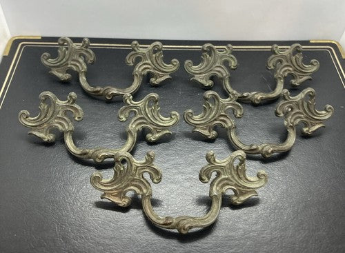 Antique Brass French Provincial Dresser Drawer Handle Pull 3" Center